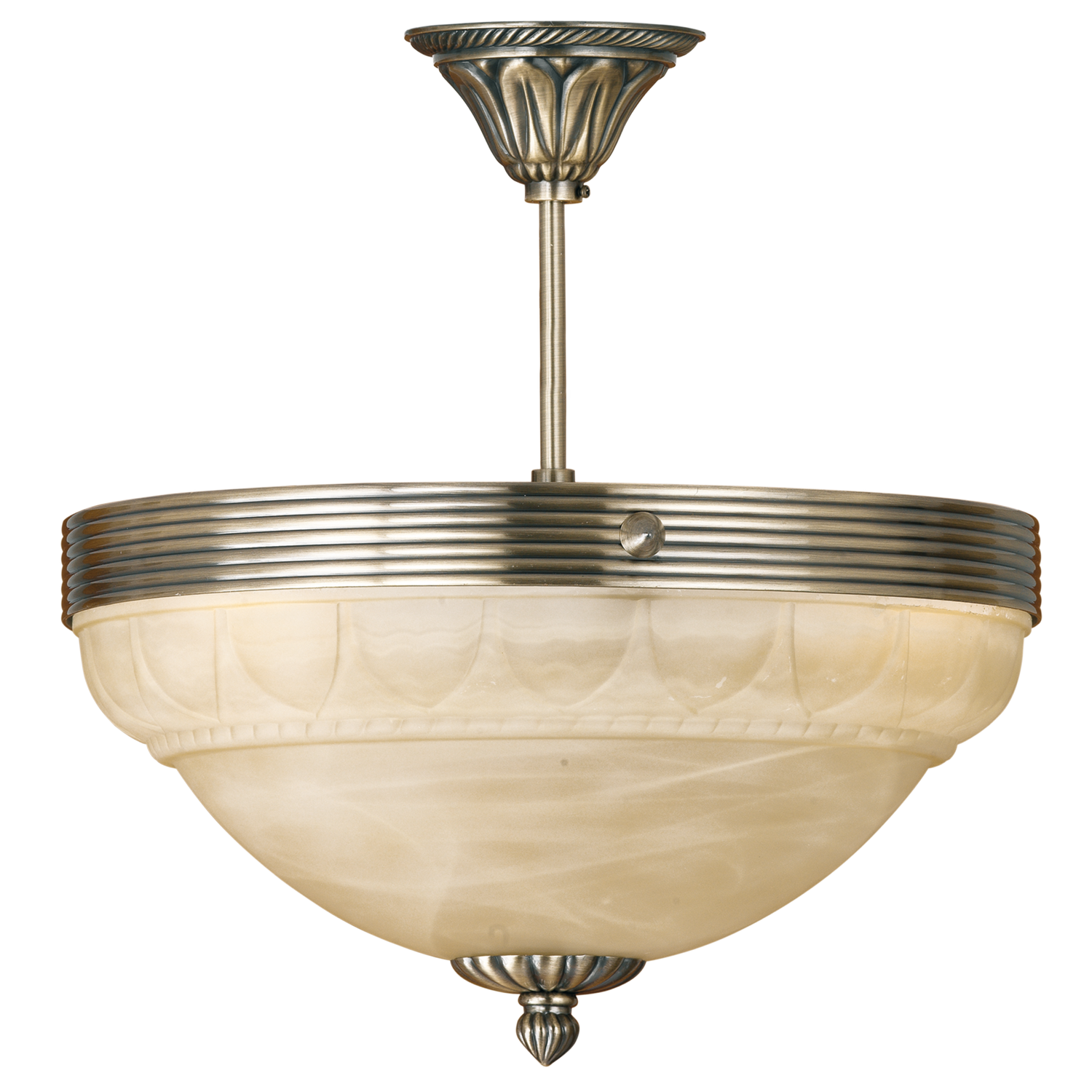 EGLO Marbella - Plafondlamp - 3 Lichts - Ø370mm. - Brons, Champagne