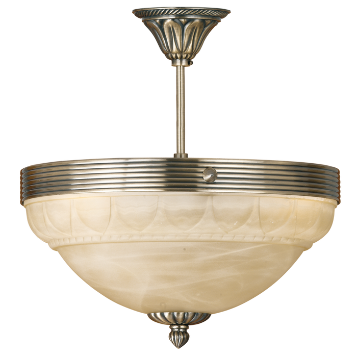 EGLO Marbella - Plafondlamp - 3 Lichts - Ø370mm. - Brons, Champagne
