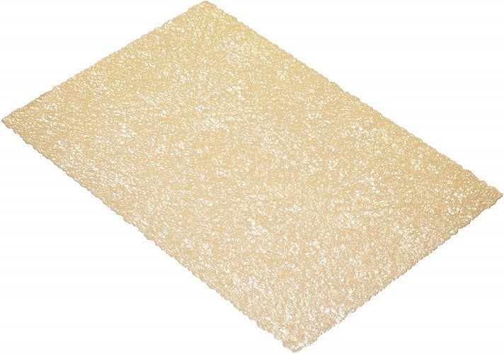 KitchenCraft - Set van 2 - Placemat Woven - Goud, 30x45cm - KitchenCra