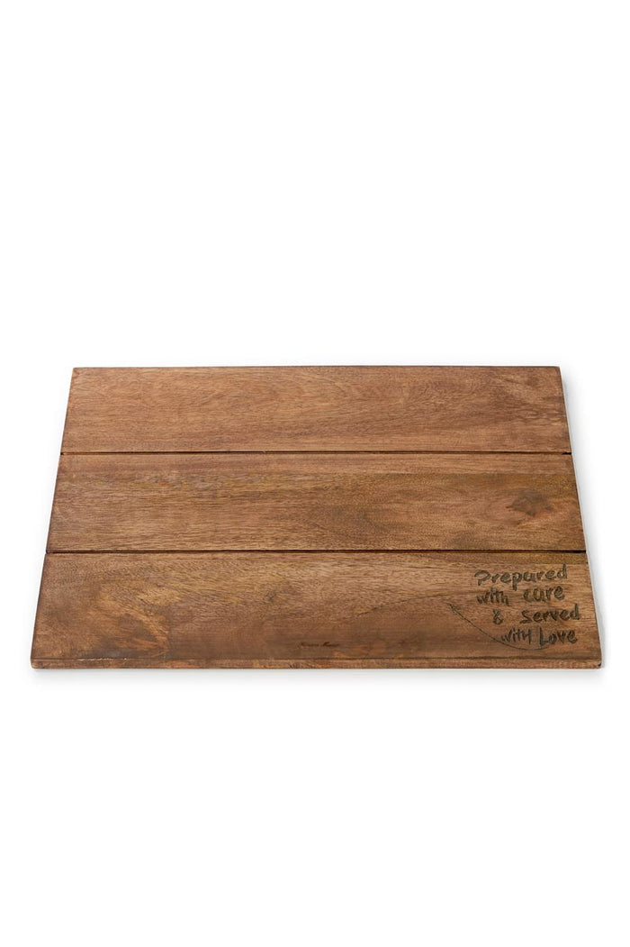 Rivièra Maison - Handgemaakte placemat in B13 - Bruin van Mangowood, 40x30 cm