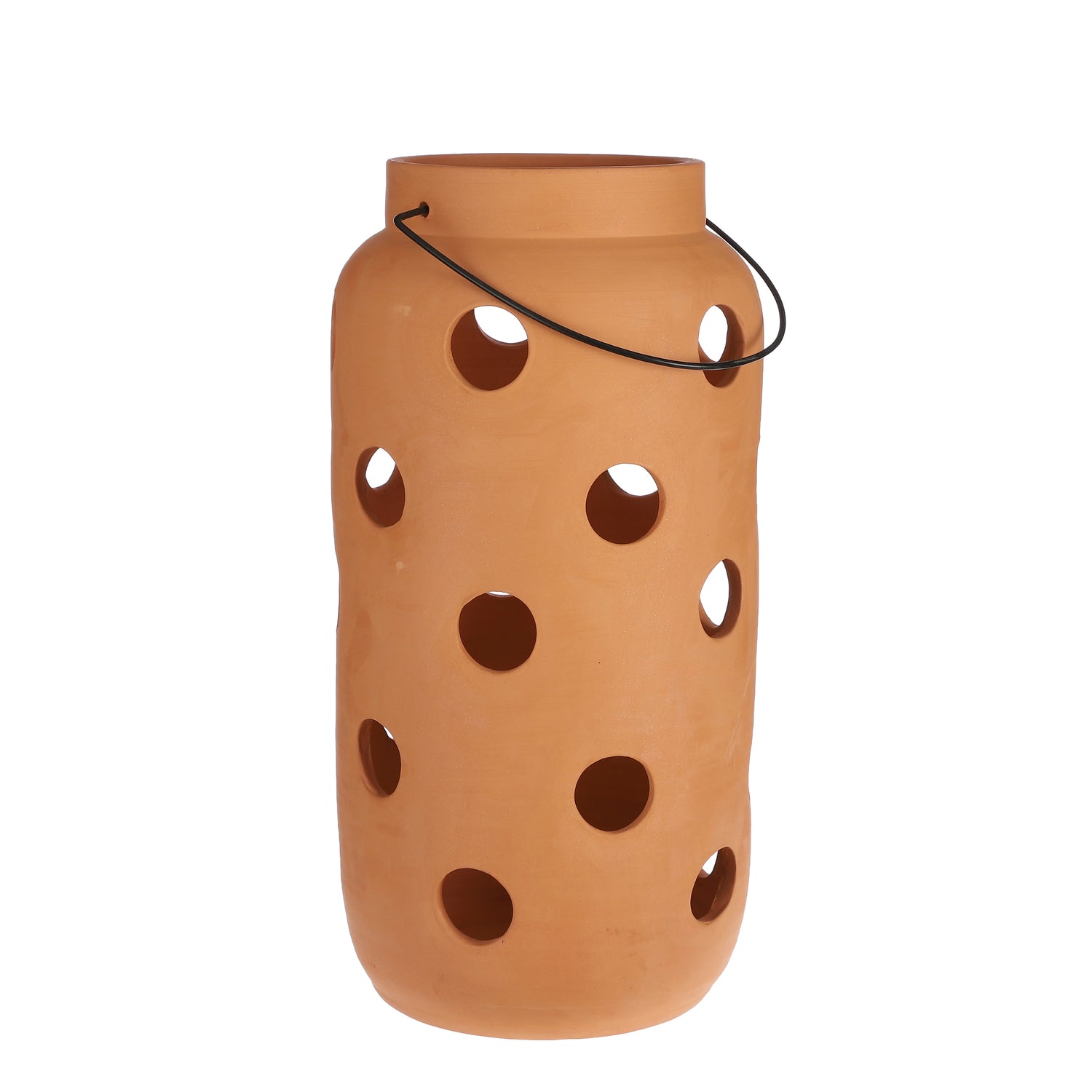 Mica Decorations Arena Lantaarn - H50 x Ø25 cm - Terracotta