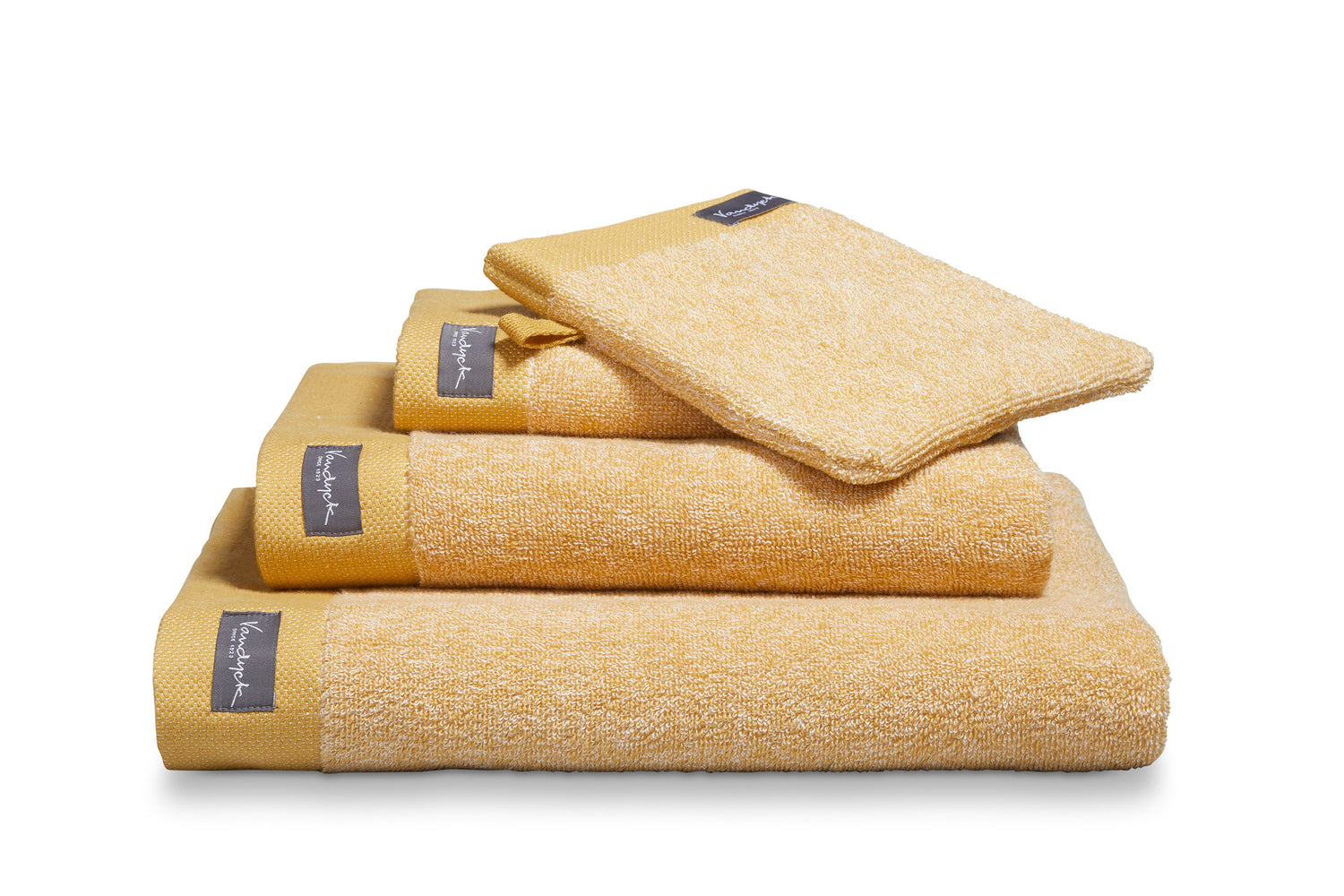 Vandyck Gastendoek HOME Mouliné Honey Gold (set|6 stuks)