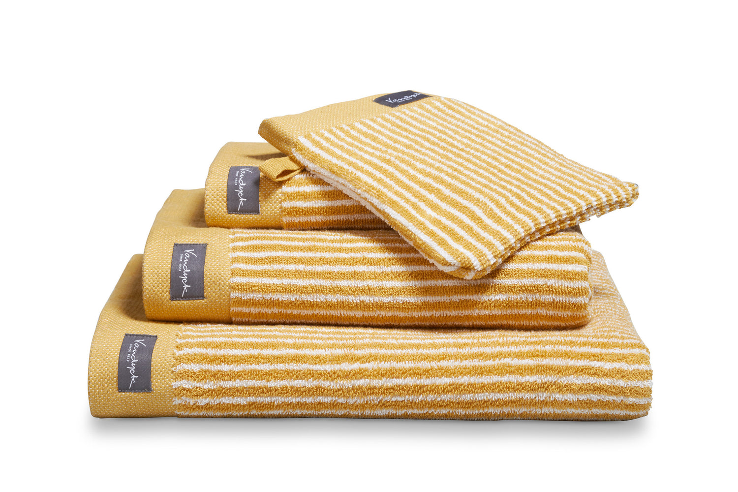 Vandyck Gastendoek HOME Petit Ligne Honey Gold (set|6 stuks)