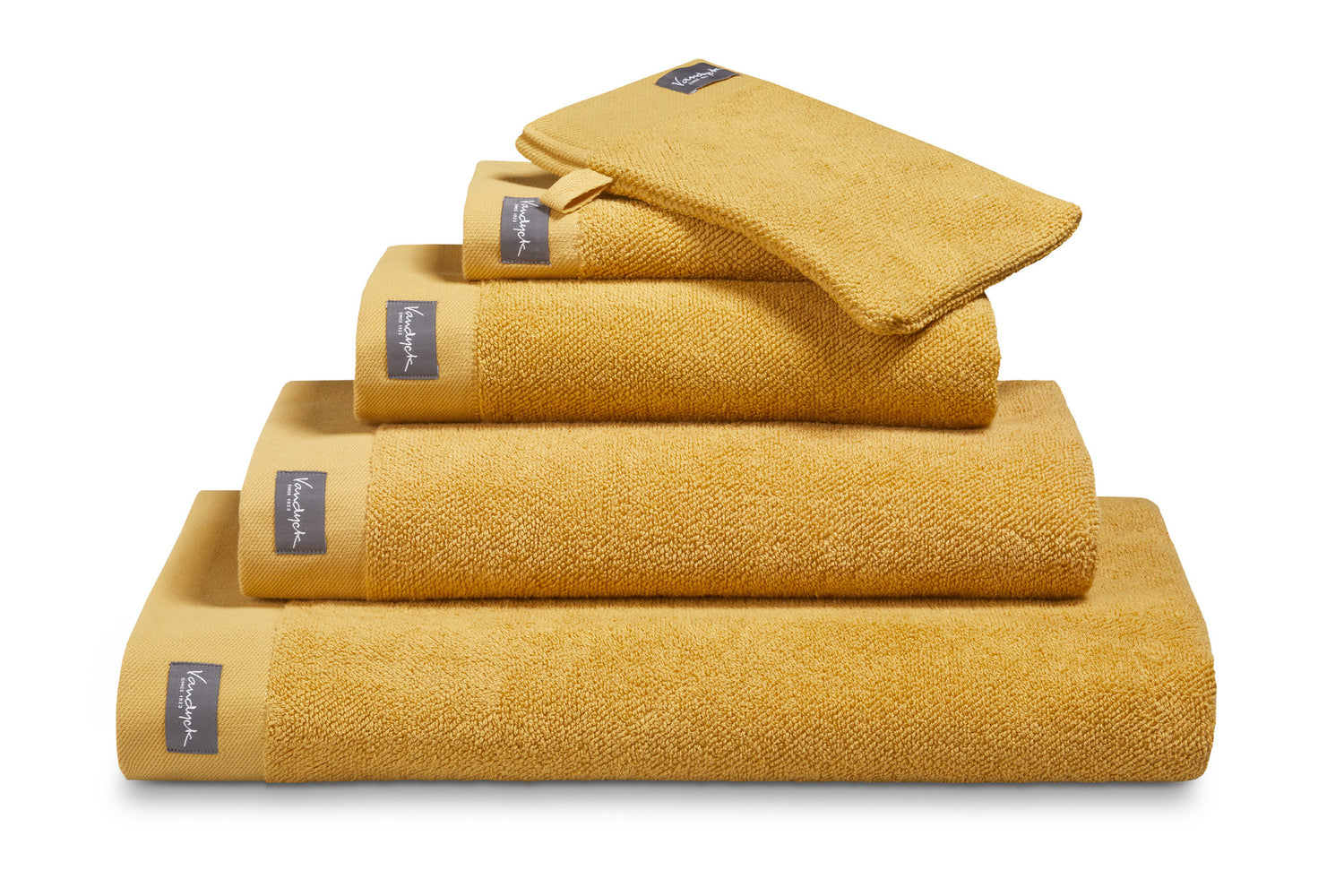 Vandyck Gastendoek HOME Uni Honey Gold (set|6 stuks)