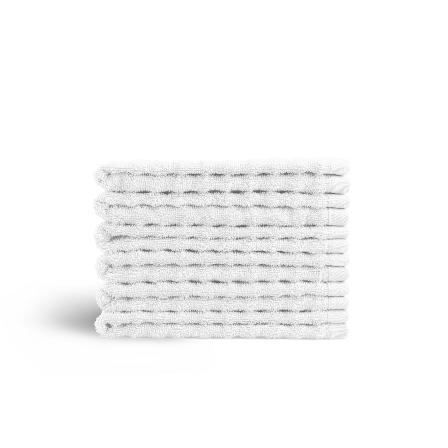 Seashell Wave Gastendoekjes - 6 stuks - 30x50cm - wit