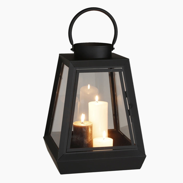 Mica Decorations Lantaarn L22,5 x B22,5 x H30,5 cm Zwart