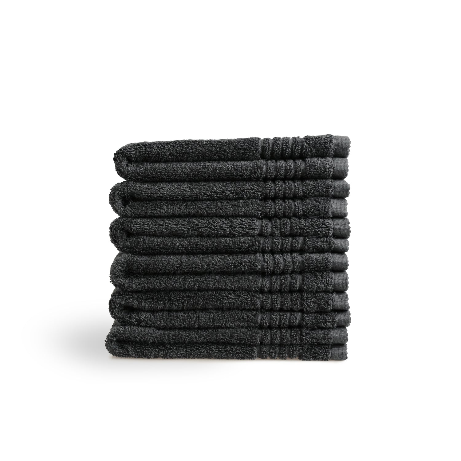 Gastendoek Supreme  - Egyptisch Katoen - 6 stuks - 30x50 - zwart