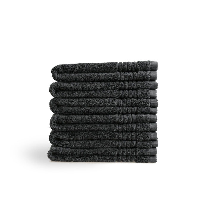 Gastendoek Supreme  - Egyptisch Katoen - 6 stuks - 30x50 - zwart