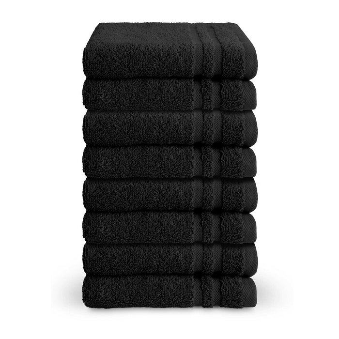 Byrklund - Gastendoek Bath Basics - 8x 30x50 - Zwart