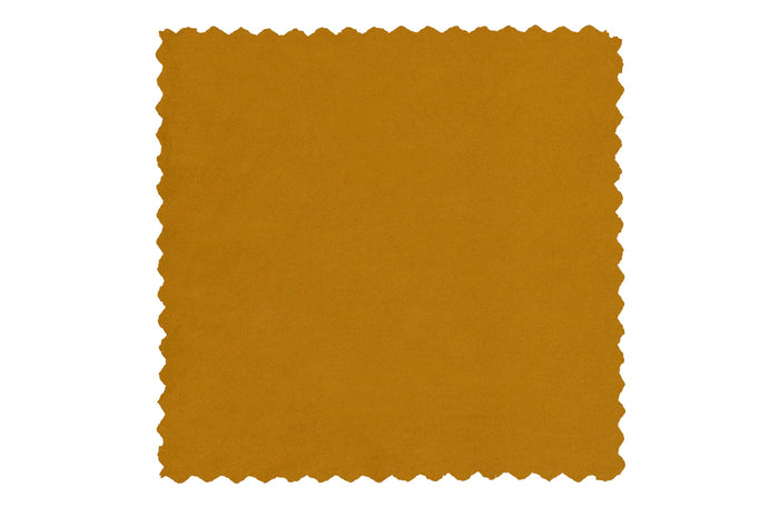 WOOOD Vogue 2-Zits Bankje - Velvet - Mosterd - 68x110x65