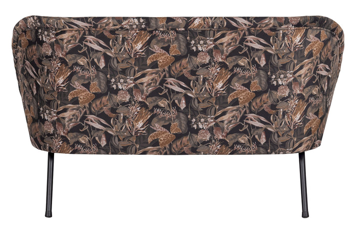 BePureHome Vogue 2-Zits Bankje - Velvet - Zwart - 68x110x65