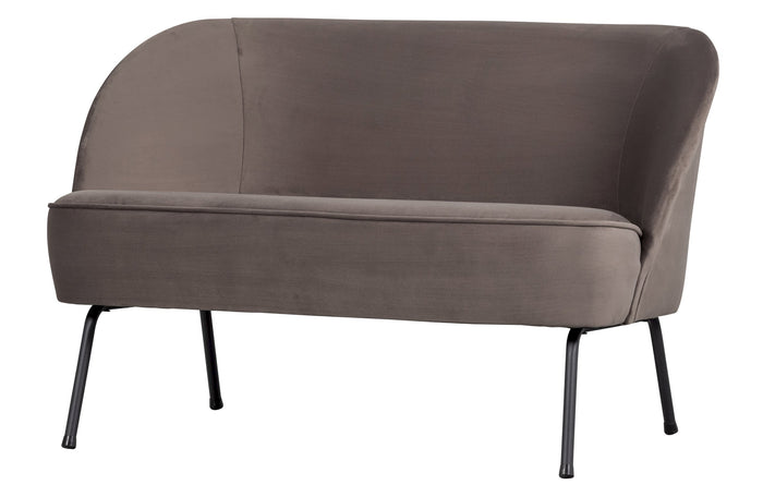 BePureHome Vogue 2-Zits Bankje - Velvet - Nougat - 68x110x65