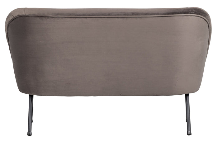 BePureHome Vogue 2-Zits Bankje - Velvet - Nougat - 68x110x65