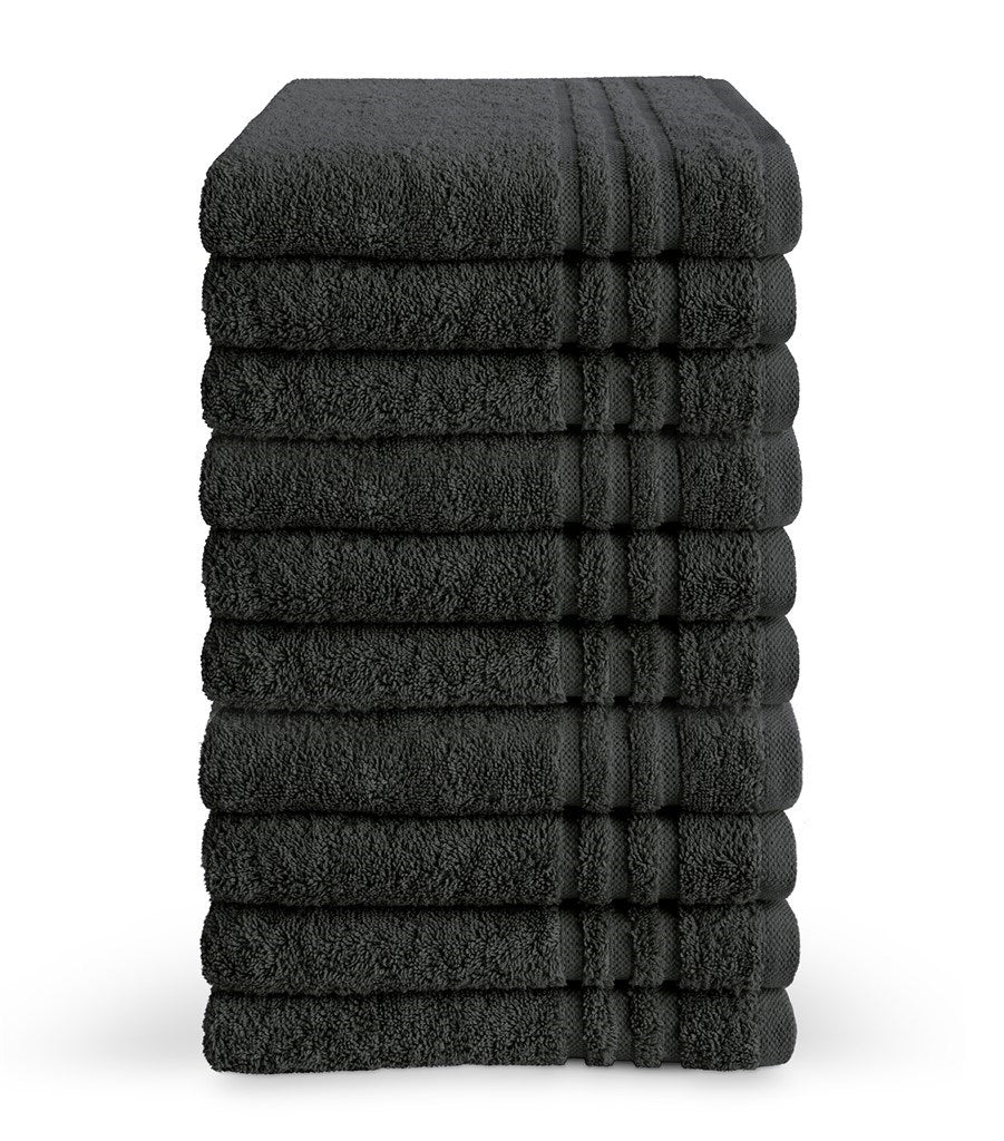 Byrklund - Baddoek Bath Basics - 10x 50x100 - Antraciet