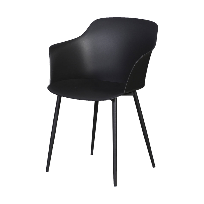 Lisomme Dian kunststof tuinstoel zwart