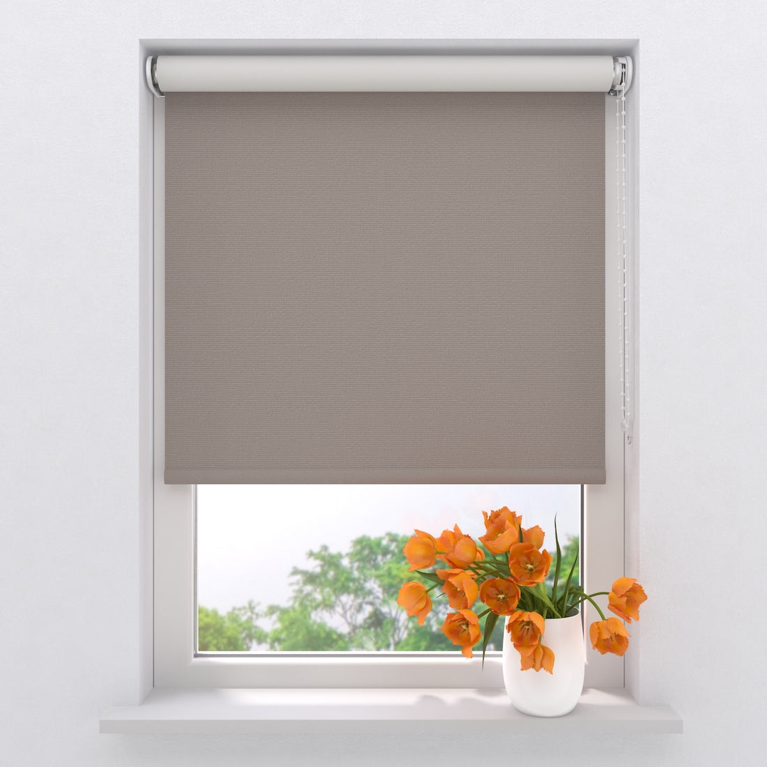 Rolgordijn Easy Verduisterend Cement 90 x 190 cm