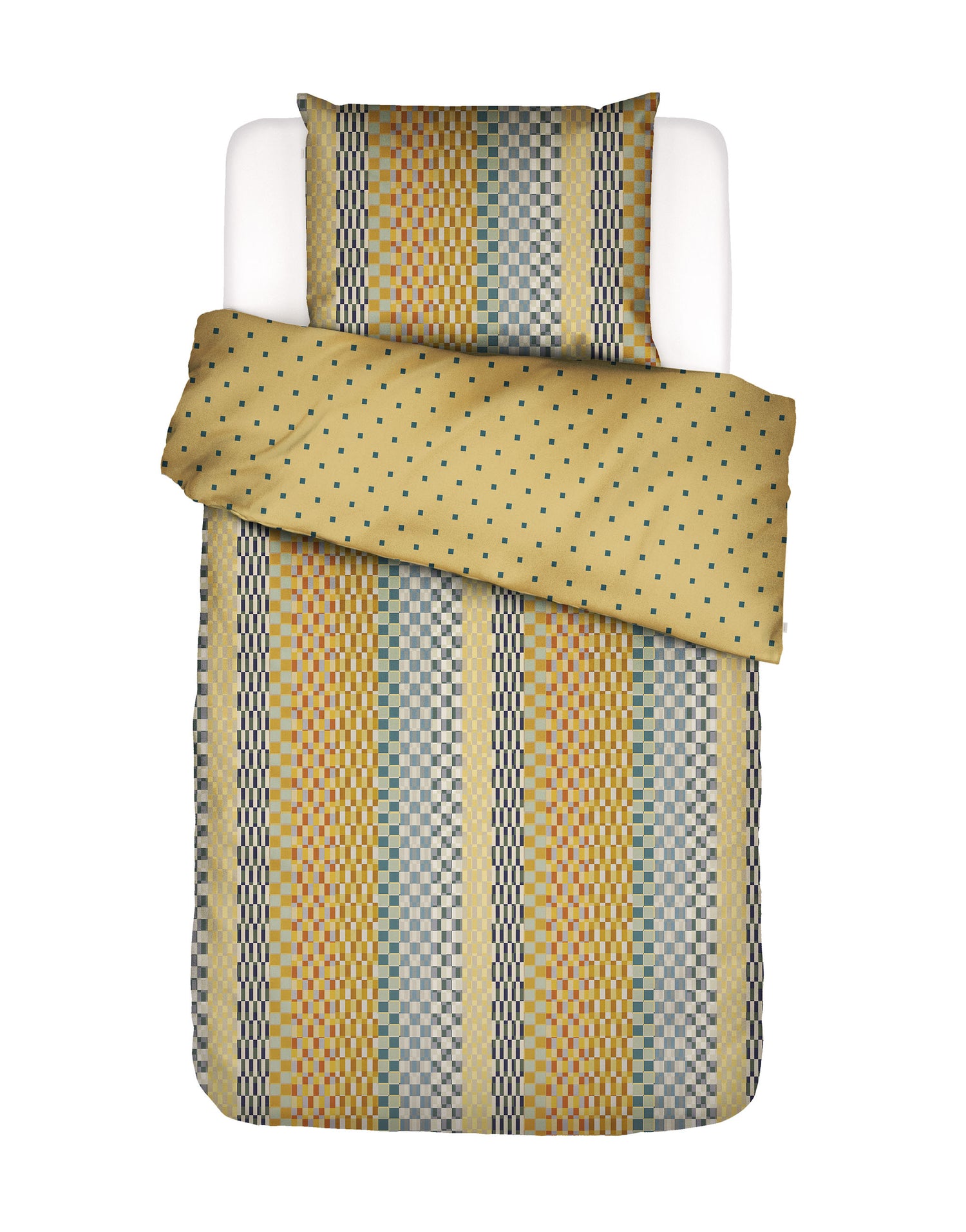 Essenza Stach Dekbedovertrek Autumn yellow 140 x 220 cm