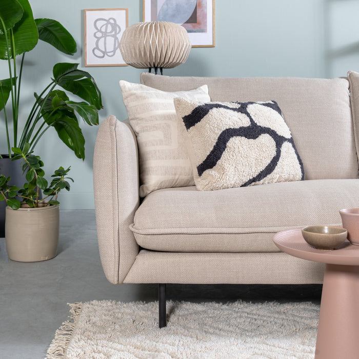 by fonQ Groovy Sierkussen 50 x 50 cm - Ivoor