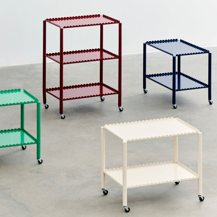 HAY Arcs Trolley Low Bijzettafel - Eggshell