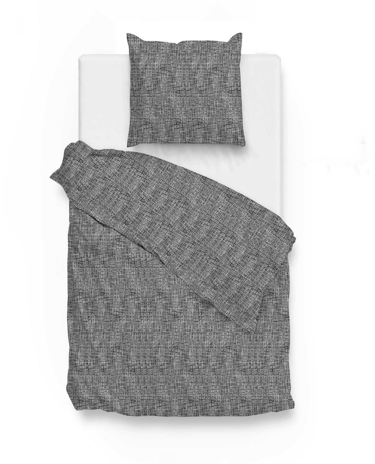 Zo Home Dekbedovertrek Flanel Blitz - ink black