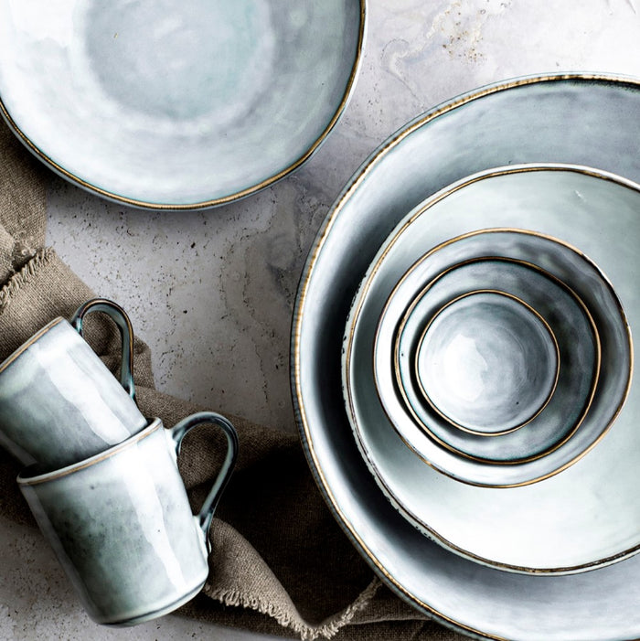 Organic by Dutch Rose Amsterdam schaal 23 cm - blauw