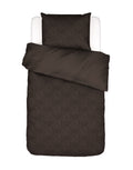 Essenza Felipa Dekbedovertrek Darkest brown 140 x 220 cm