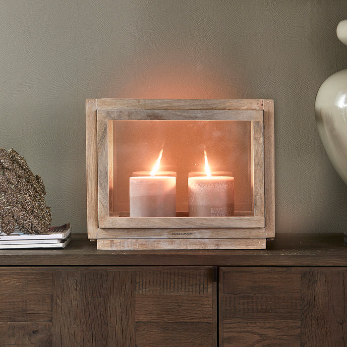 Riviera Maison Lantaarn Bruin, Kaarsenhouder groot - RM Ophèlia