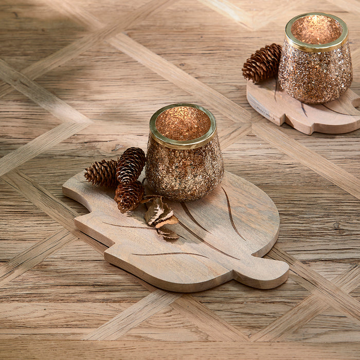 Riviera Maison Snijplank Bruin, Serveerplank - RM Leaf M - Hout