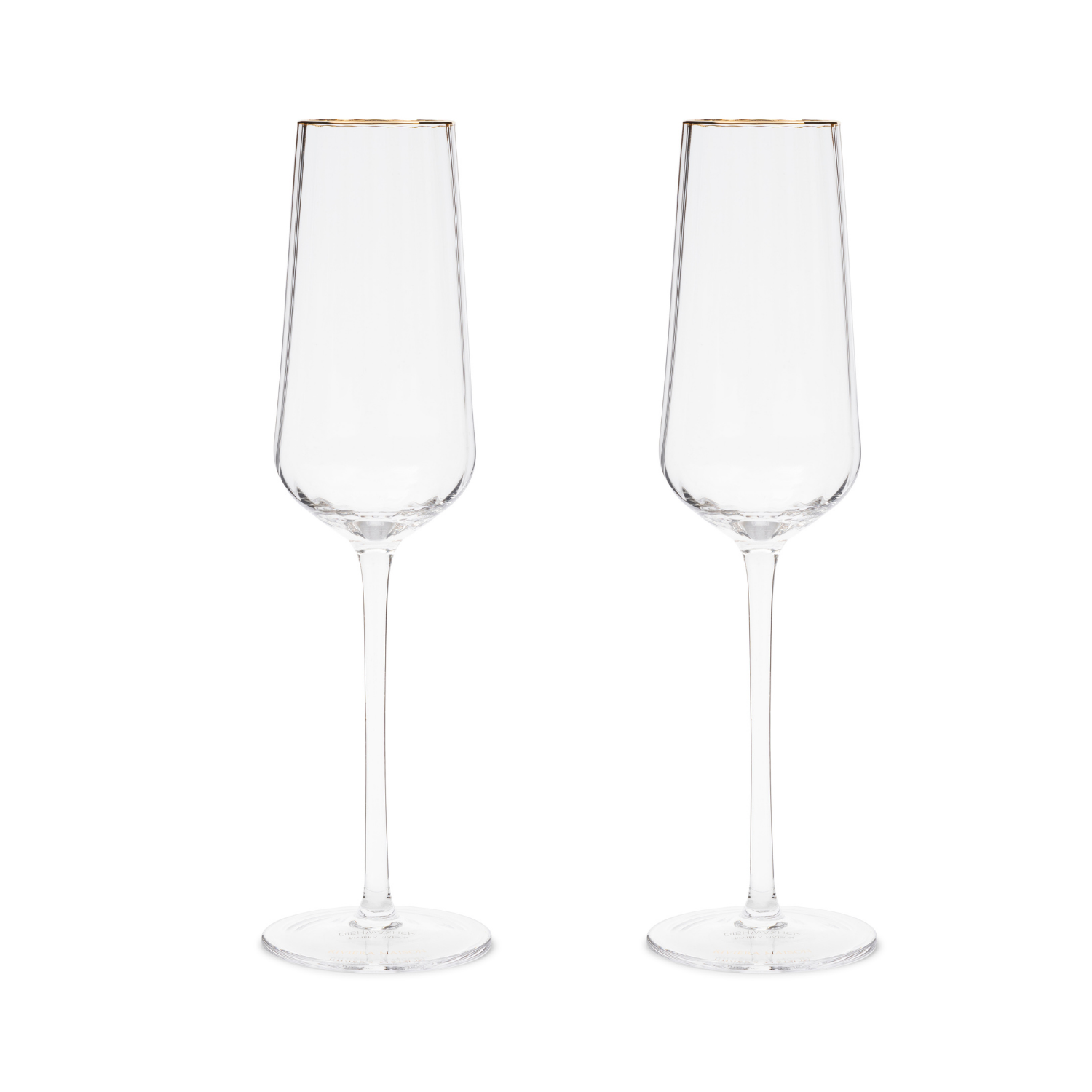Riviera Maison Champagneglazen set, Transparant - Les Saises - 2 stuks