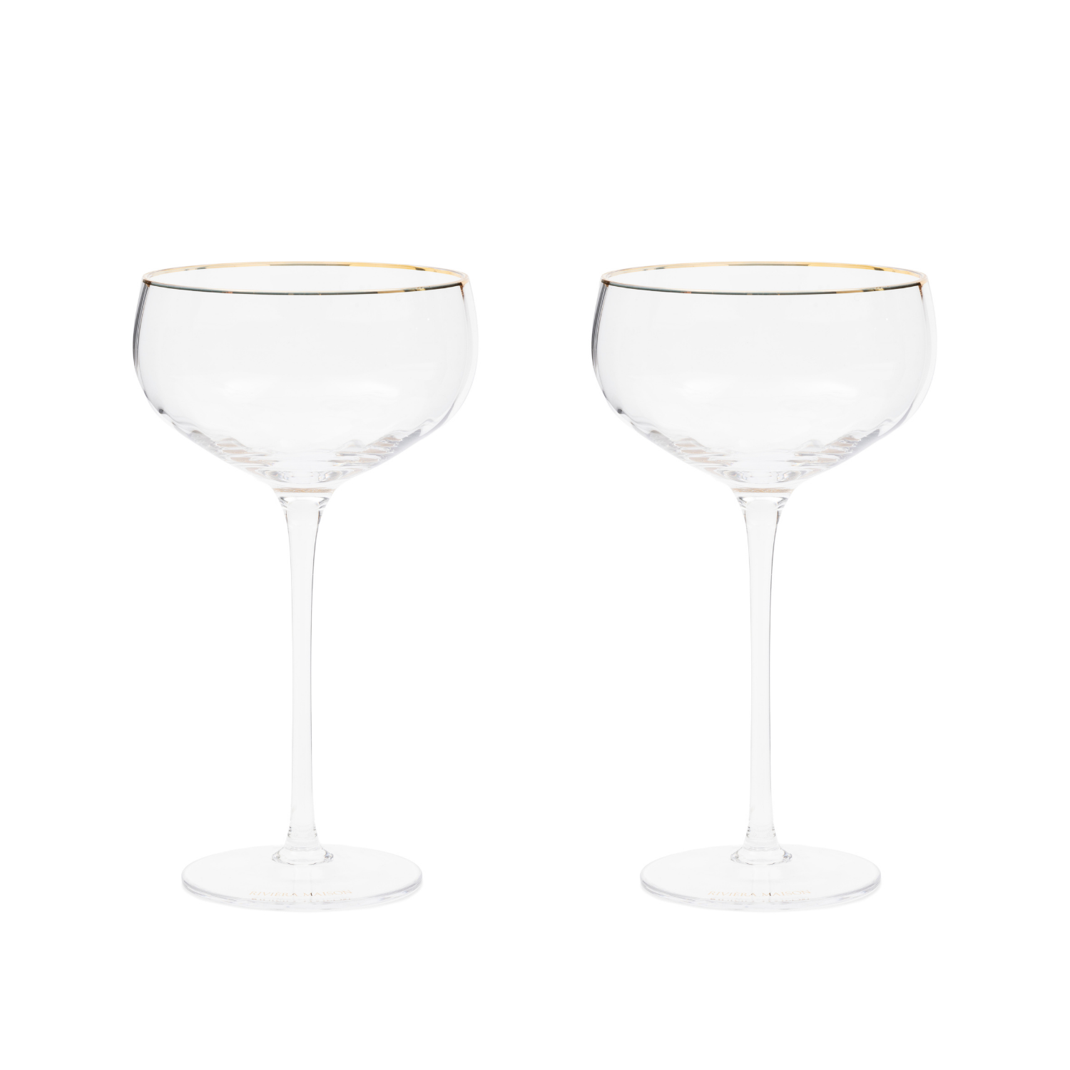 Riviera Maison Champagneglazen set, Transparant - Les Saises - 2 stuks