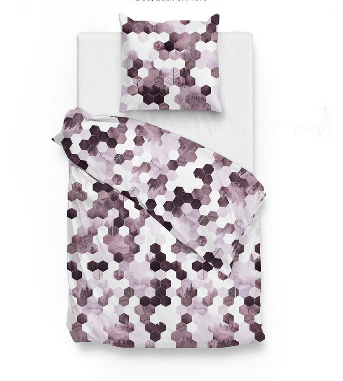 Zo Home Dekbedovertrek Katoen Neo - mauve