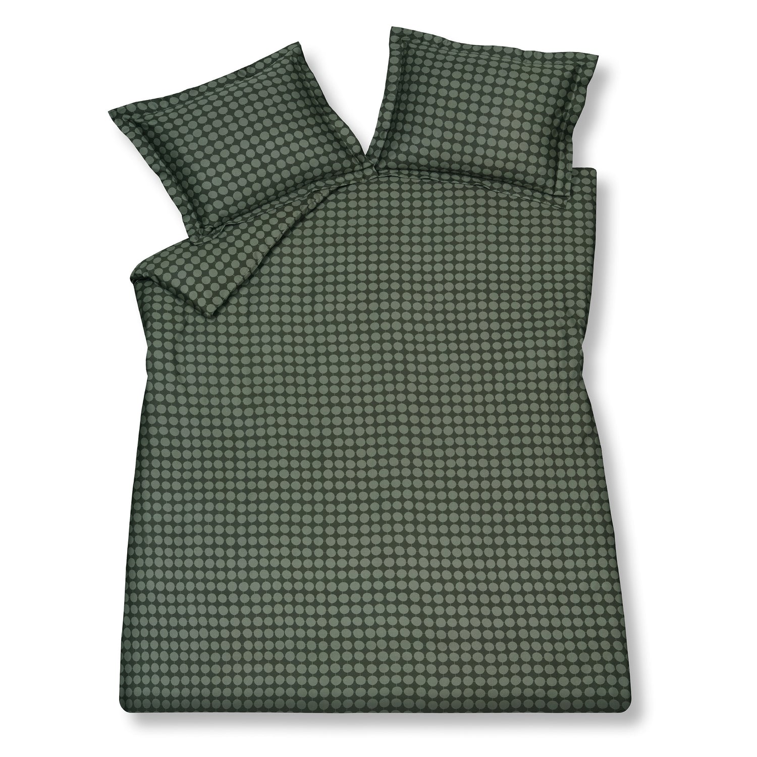 Vandyck - Dekbedovertrek BUZZ Olive 140x220 cm (satijnkatoen)