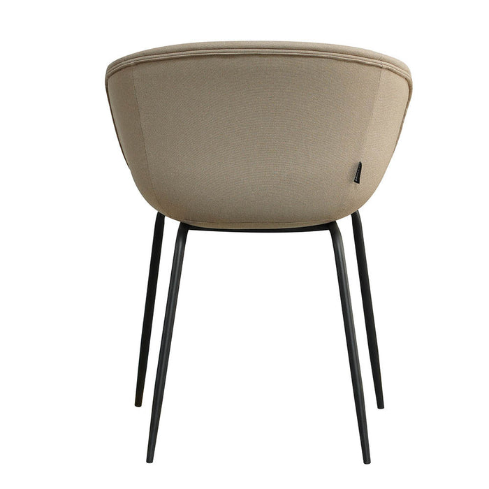 Bronx71 Scandinavische eetkamerstoel Ole taupe gerecyclede stof -