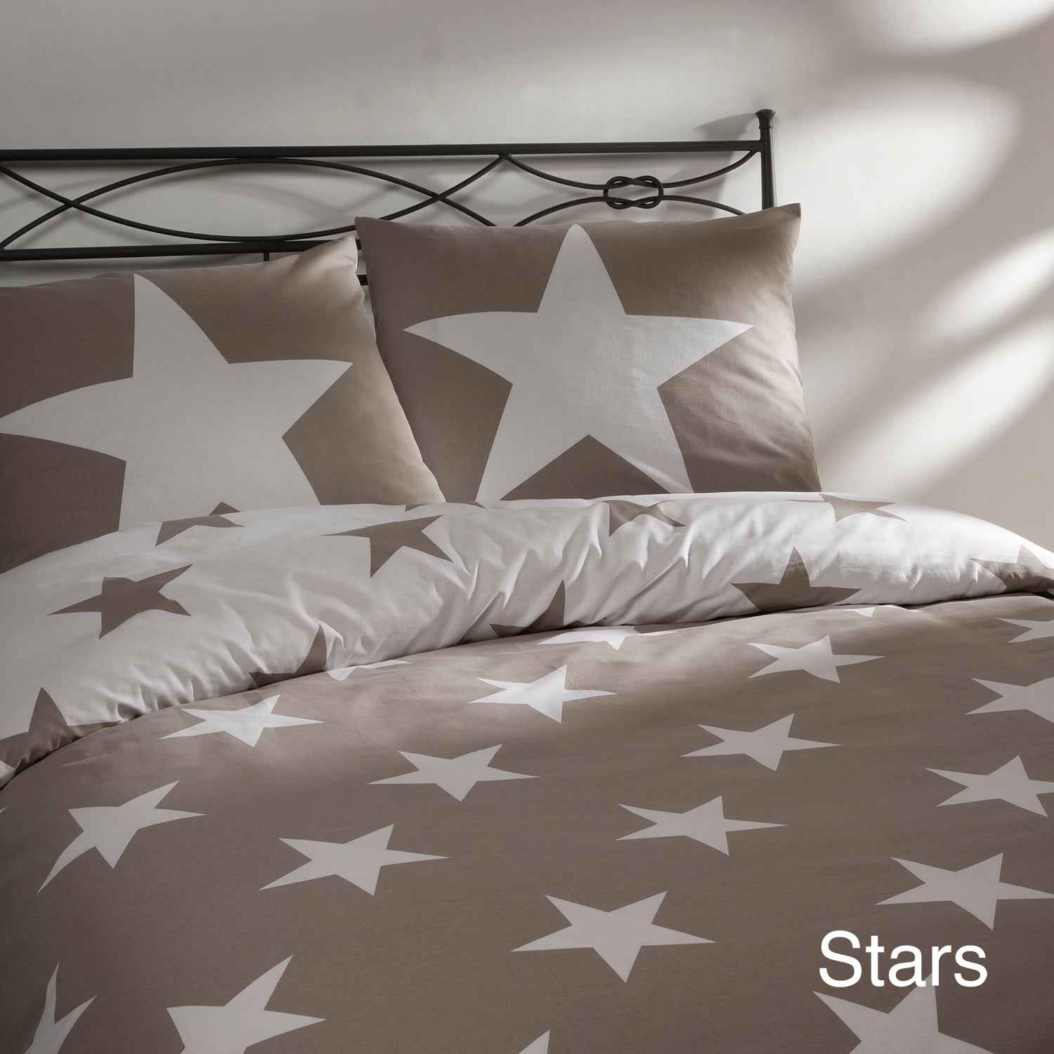 Dekbedovertrek Day Dream Katoen Stars - beige