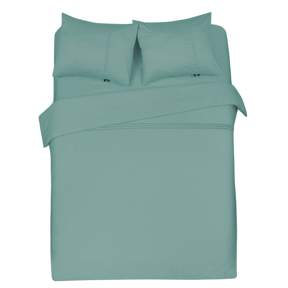 Luxe dekbedovertrek King - 300 TC topkwaliteit - 140x200|220 - jade