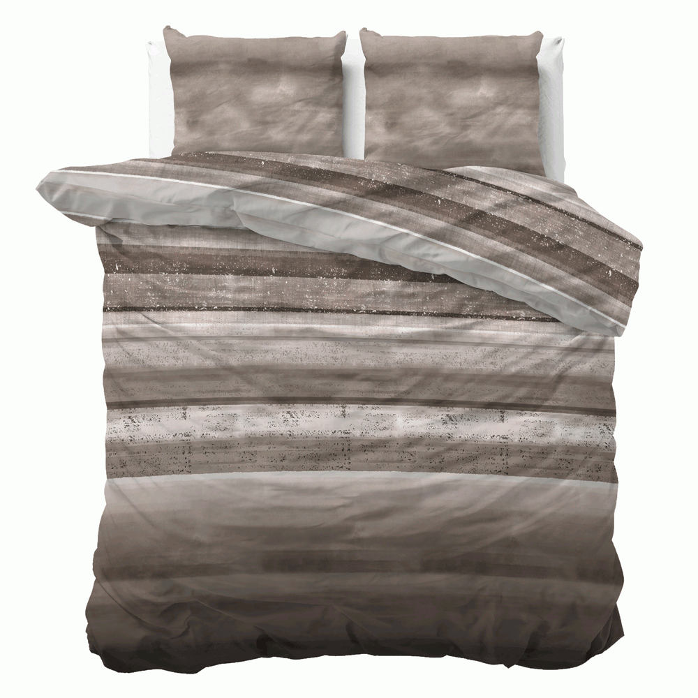 Sleeptime Dekbedovertrek Marcus Taupe-140x200|220