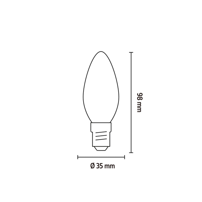 Calex Slimme LED Lamp - 3 stuks - E14 - B35 - Goud - Warm Wit - 7W
