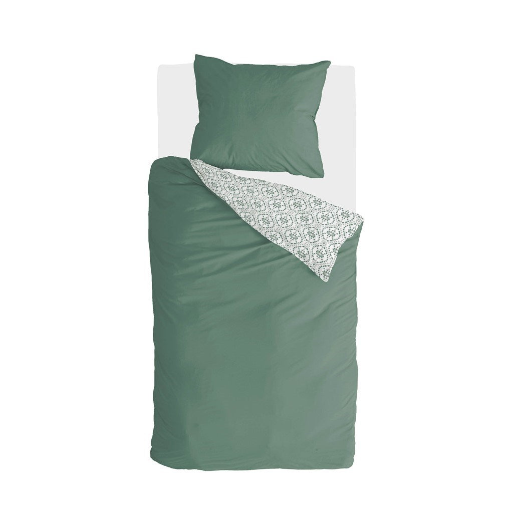 Walra - Dekbedovertrek Little Tiles - 140x220 - Groen
