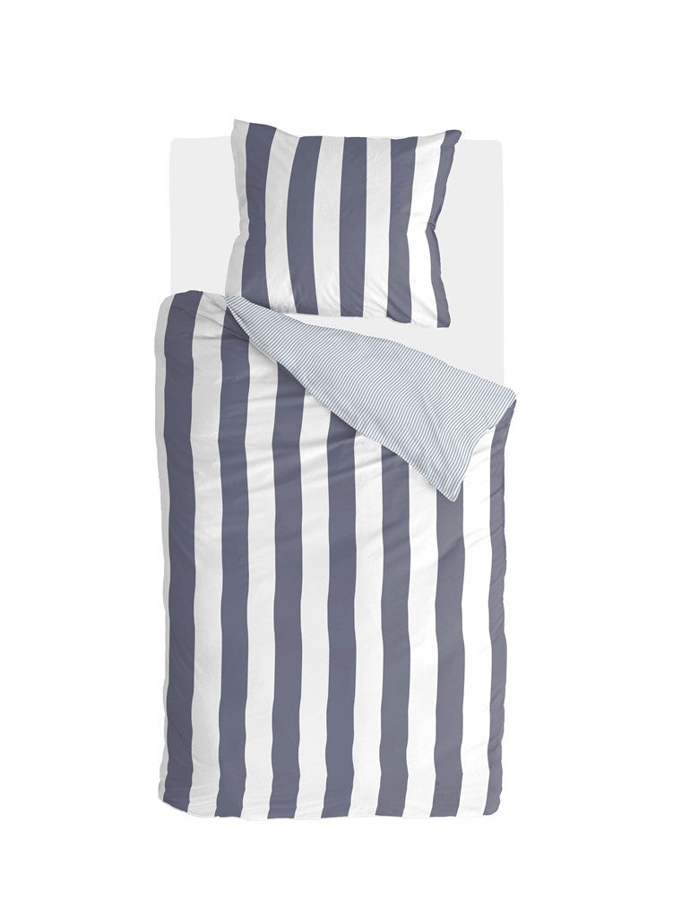 Walra - Dekbedovertrek Classic Stripe - 140x220 - Blauw