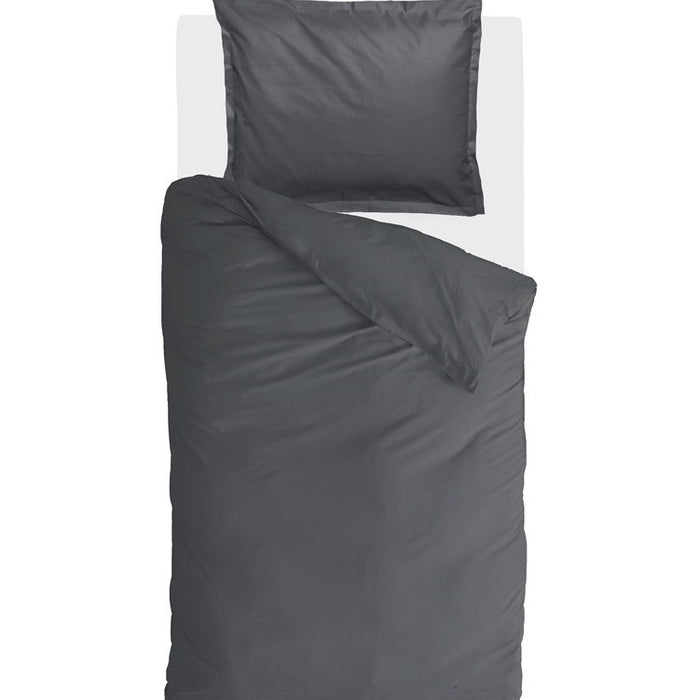 Walra - Dekbedovertrek Vintage Satin - 140x220 - Antraciet