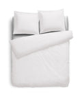 Eleganzzz Dekbedovertrek Flanel Uni - wit