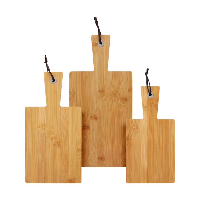 Lisomme Dille houten serveerplank bamboe - set van 3