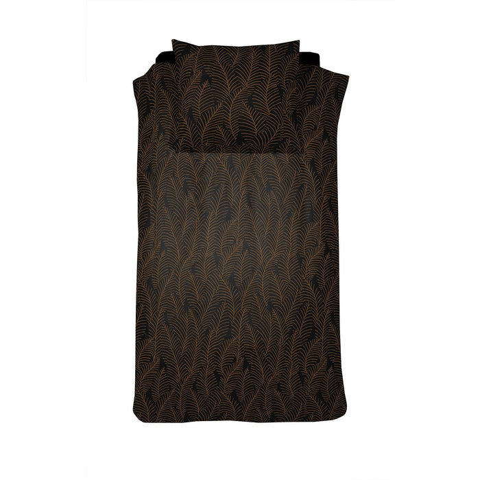 Damai Bellezza - Dekbedovertrek - Satijn - 140x200|220 cm - Off Black