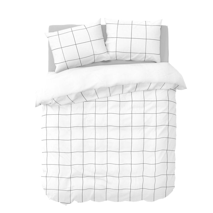 Y-NOT Sverre Wit Dekbedovertrek 200 x 220 cm