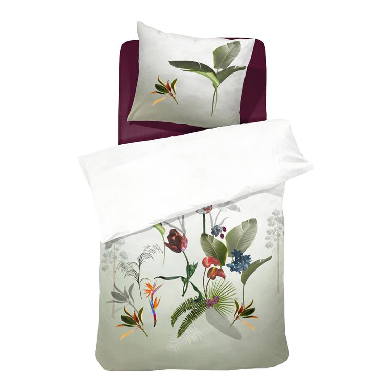 Damai Ficus Dekbedovertrek 140 x 200|220 cm - Groen