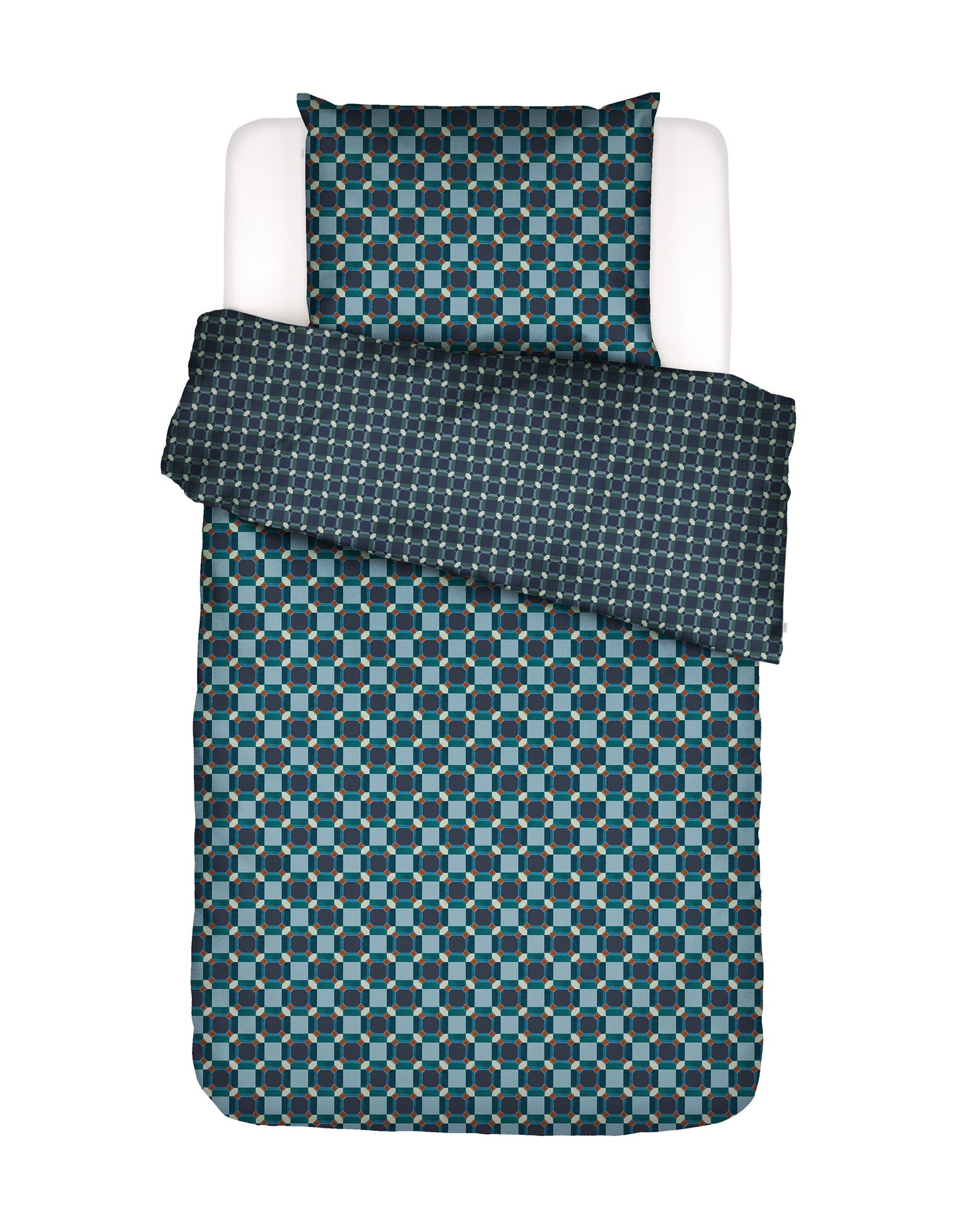 Essenza Teade Dekbedovertrek Nightblue 140 x 220 cm