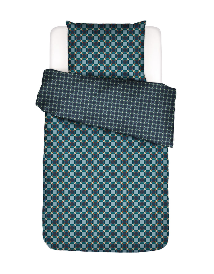 Essenza Teade Dekbedovertrek Nightblue 140 x 220 cm