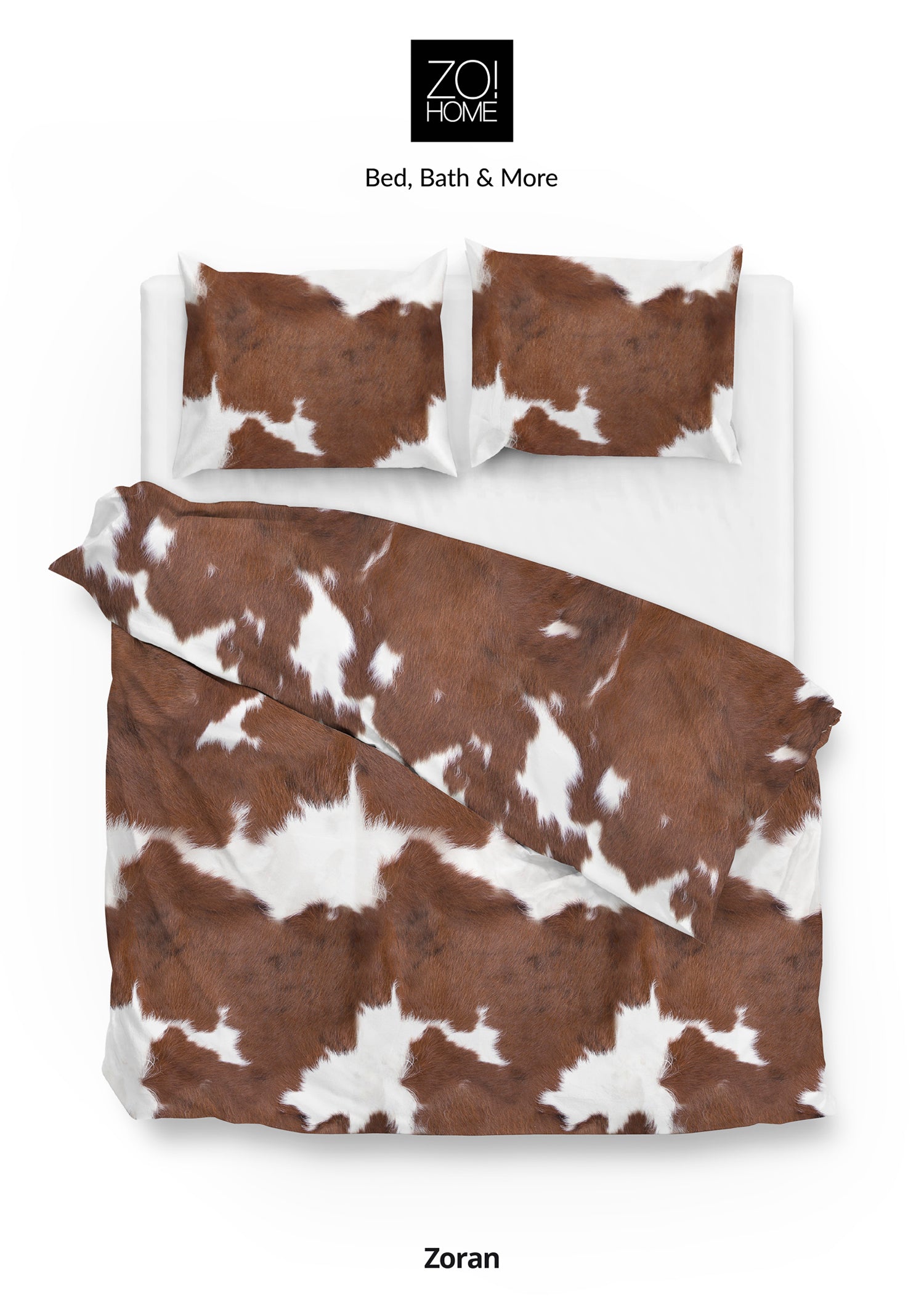 Zo Home Dekbedovertrek Katoen Zoran - bruin 240x200|220