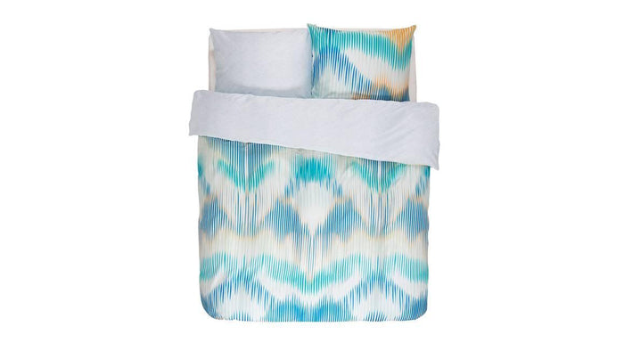 ESSENZA Dekbedovertrek Essenza Katoen Satijn Rye blauw