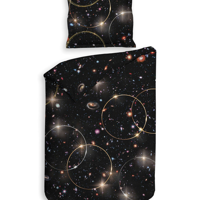 Heckett Lane Dekbedovertrek Katoen Twill Mecury - zwart